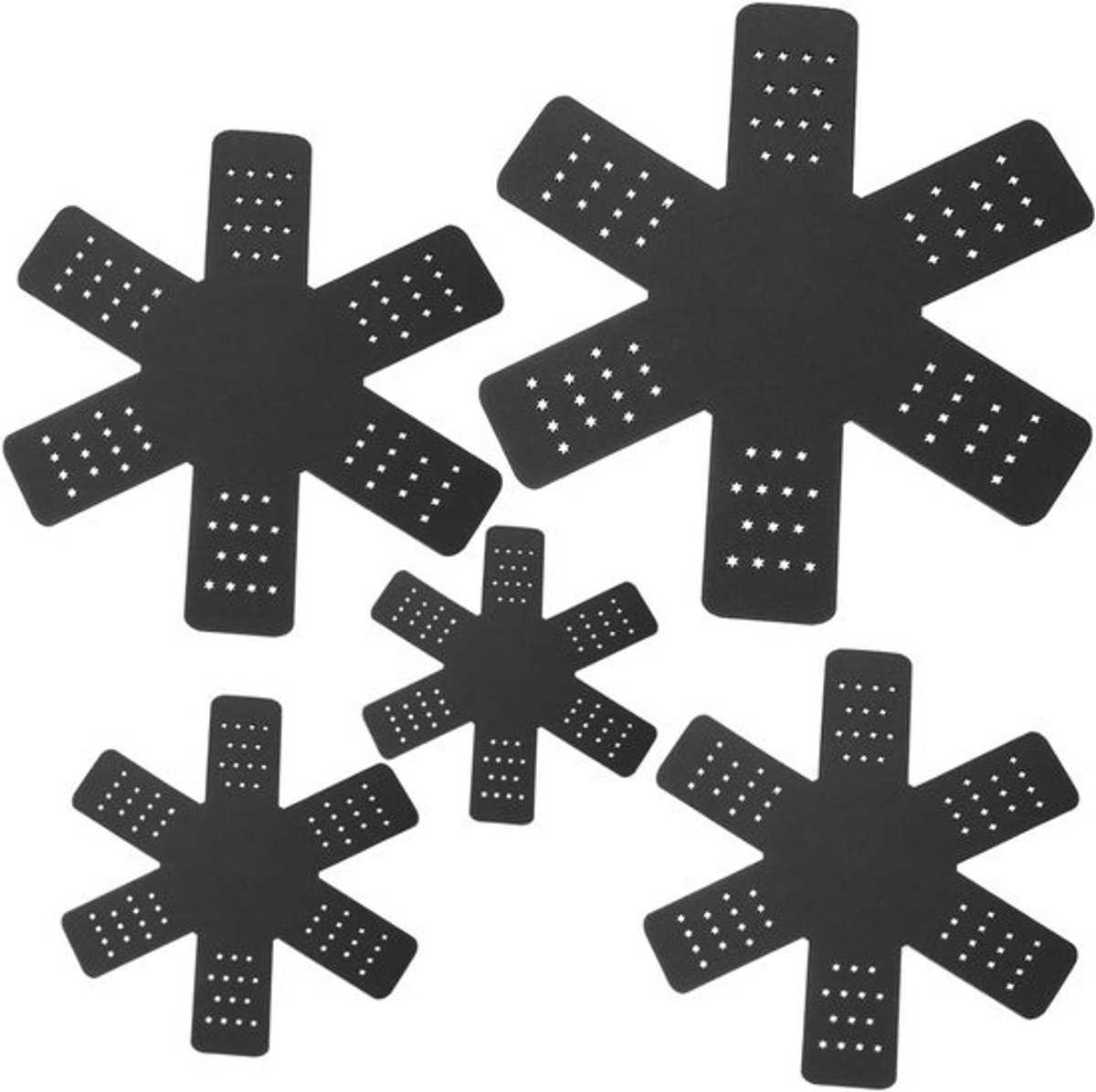 Pannenlappen Set - Pannenbeschermers Mat - Keuken Bescherming - Gevoerd Materiaal - 20 x 20 cm - Grijs
