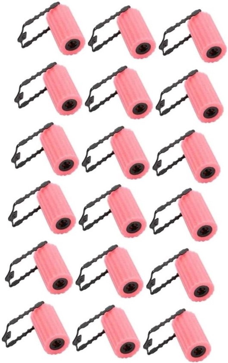 Haarrollers Spons - Krulspelden Zonder Hitte - Haar Krullen - Zonder Haar te Beschadigen - 24 Stuks - Roze