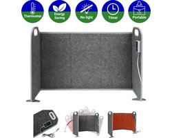 Vouwbaar infrarood paneel XL - 130 x 56 cm - 285 watt - Bijverwarming - Timer | 8 Warmtestanden |…