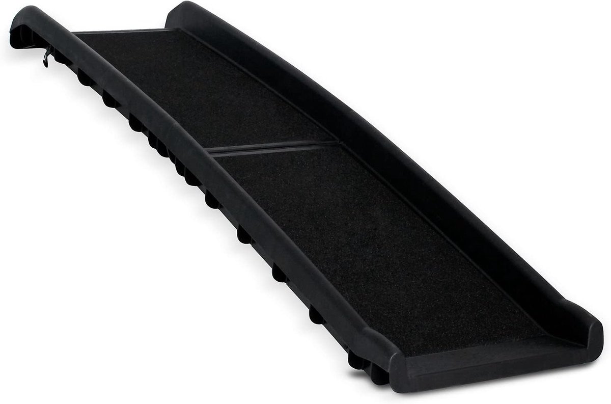 Kavora Hondenloopplank - Laadvermogen 90kg - Hondentrap - Draagbare Hondentrap - Zwart - 156cm x 40cm x 10cm