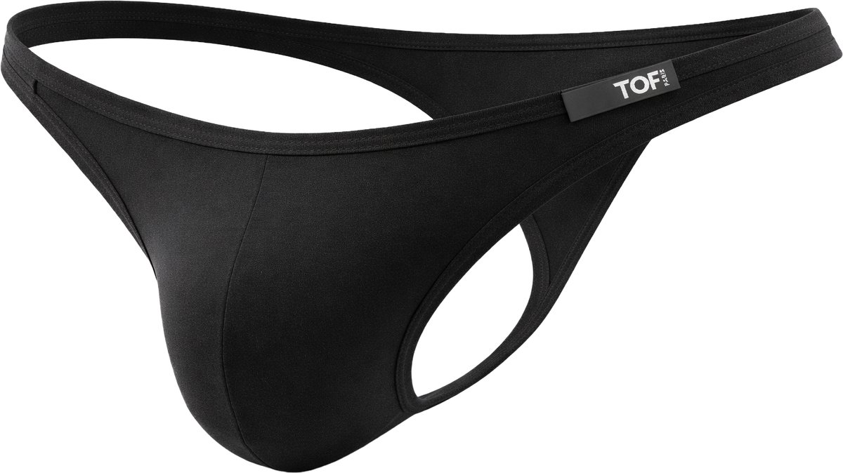 TOF Paris Access Thong Black - MAAT L - Heren Ondergoed - String voor Man - Mannen Thong