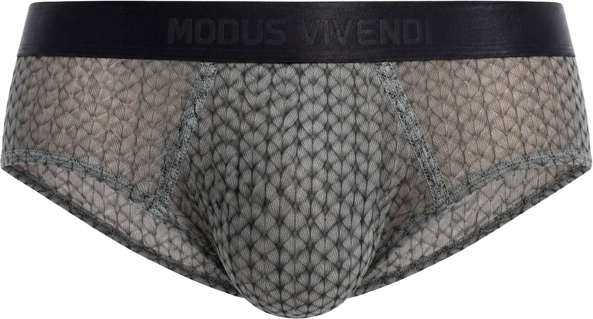 MODUS VIVENDI Illusion Classic Brief Black - MAAT XL - Heren Ondergoed - Slip voor Man - Mannen Brief