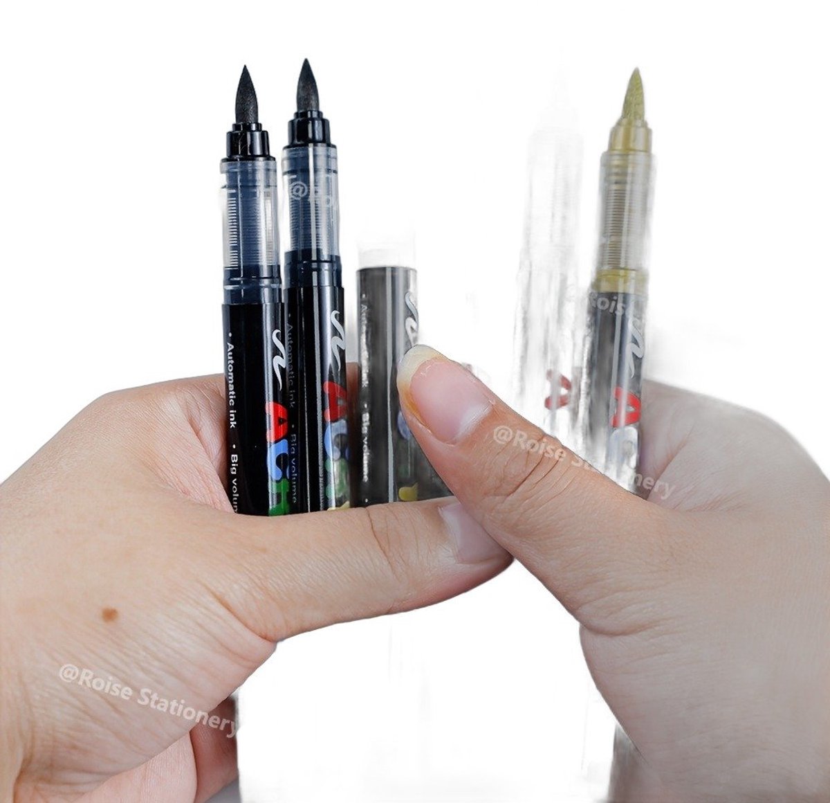 Currero Aquamarkers - Twinmarkers - Brushpennen - Stiften - Markeerstiften Op Waterbasis - Dual Tip - Tekenen En Kleuren - Gemengde Kleur