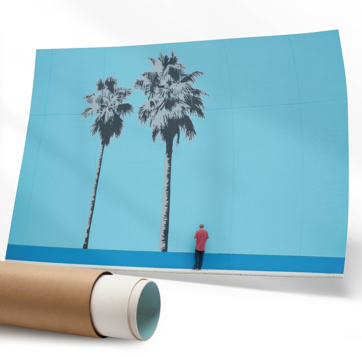 Coloray Polycanvas Wandposter - Varen En Water, Fotografie - 594 x 840 mm - Zwart Wandposter - Rechthoek - Canvasposter - Woonkamer - Klassiek