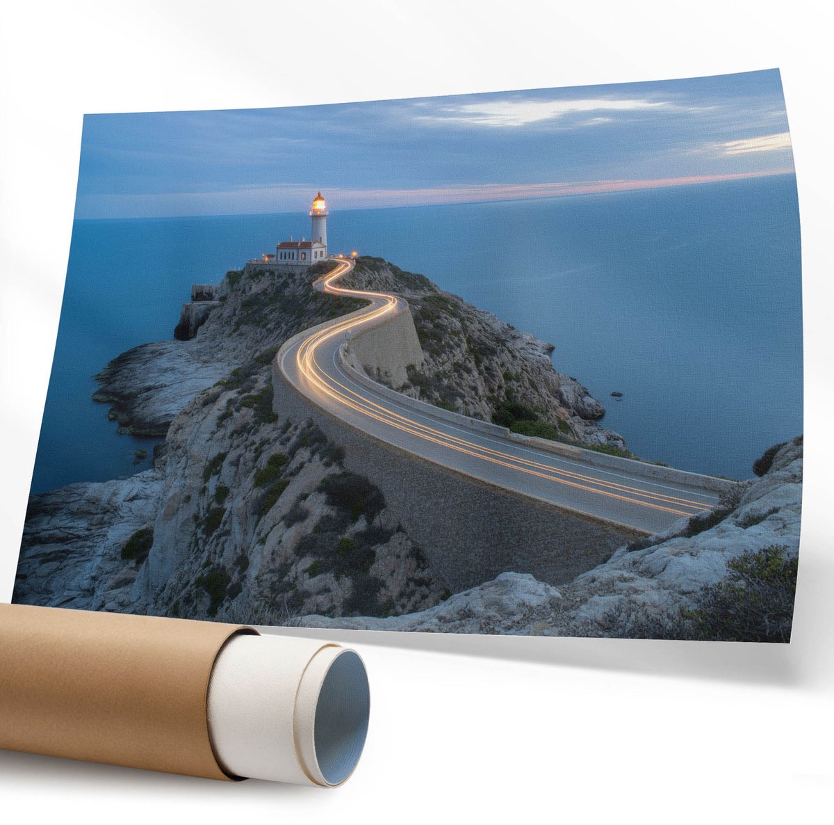 Coloray Canvas Poster Polycanvas - Geometrische Cirkels, Illustratie - 594 x 840 mm - Geel Poster - Rechthoek - Decoratieve poster - Kantoor - Geometrische