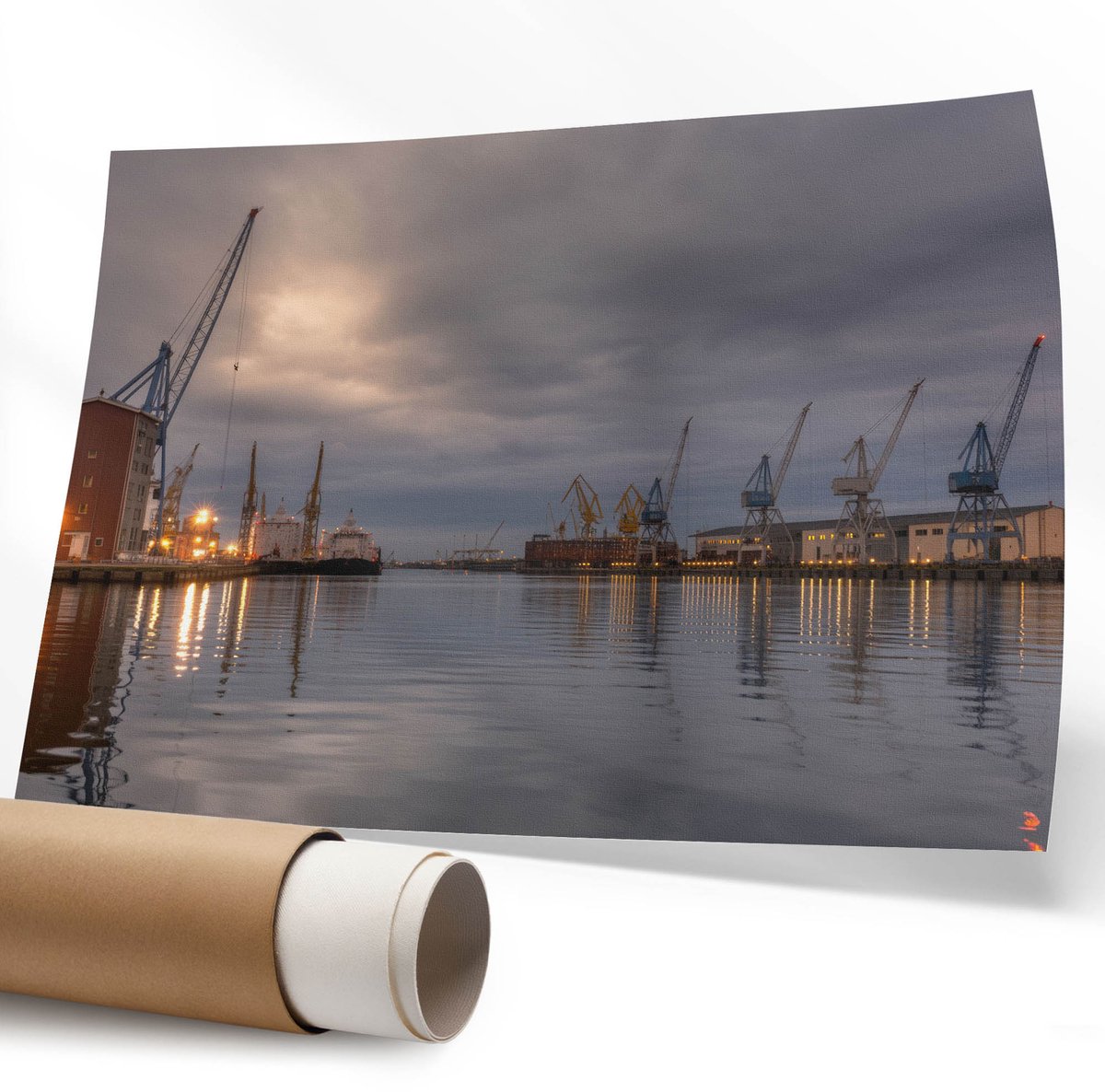 Coloray Polycanvas Wandposter - Aziatische Draak, Illustratie - 594 x 840 mm - Zwart Wandposter - Rechthoek - Canvasposter - Woonkamer - Decoratief