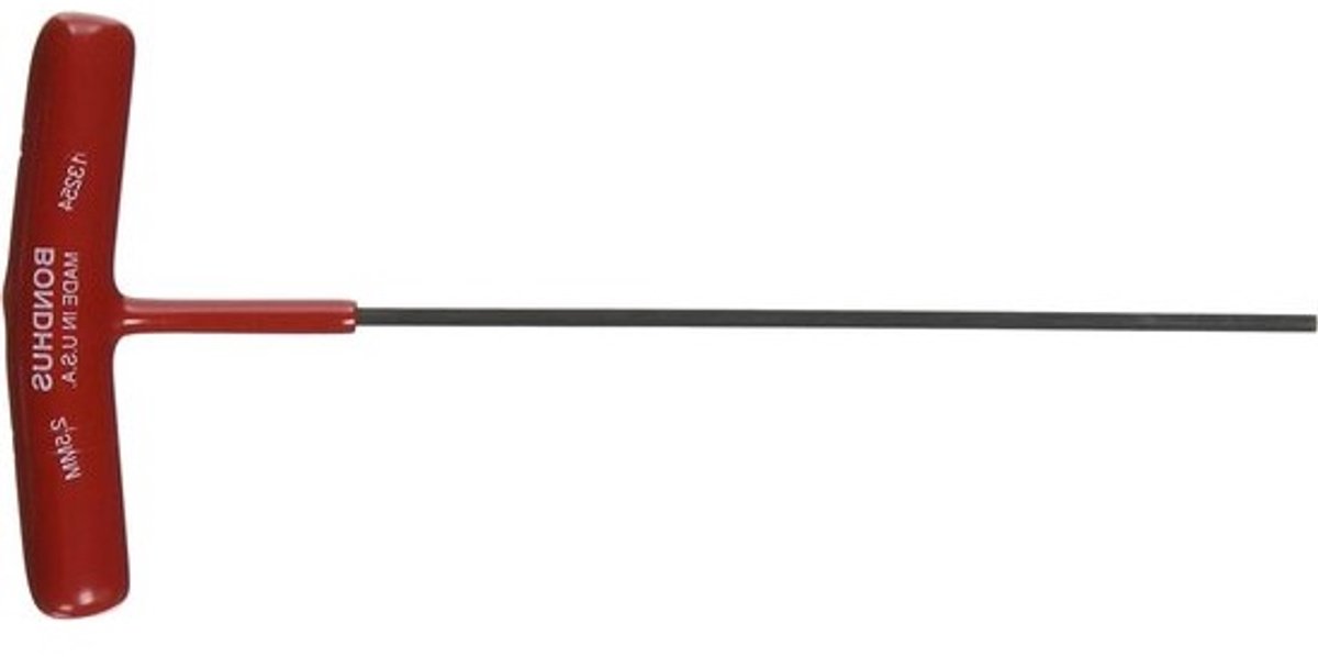 Inbussleutel T-Handvat - Hex Sleutel - Mechanisch Gebruik - Gegradeerde Lengte - 172 mm - Gepolijst