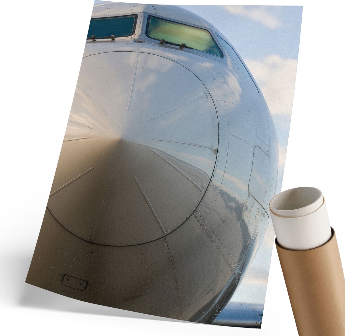 Wallfluent Canvas Poster Polycanvas - Bierwereld, Illustratie - 297 x 420 mm - Beige Poster - Rechthoek - Kunstposter - Woonkamer, Slaapkamer, Kantoor - Retro