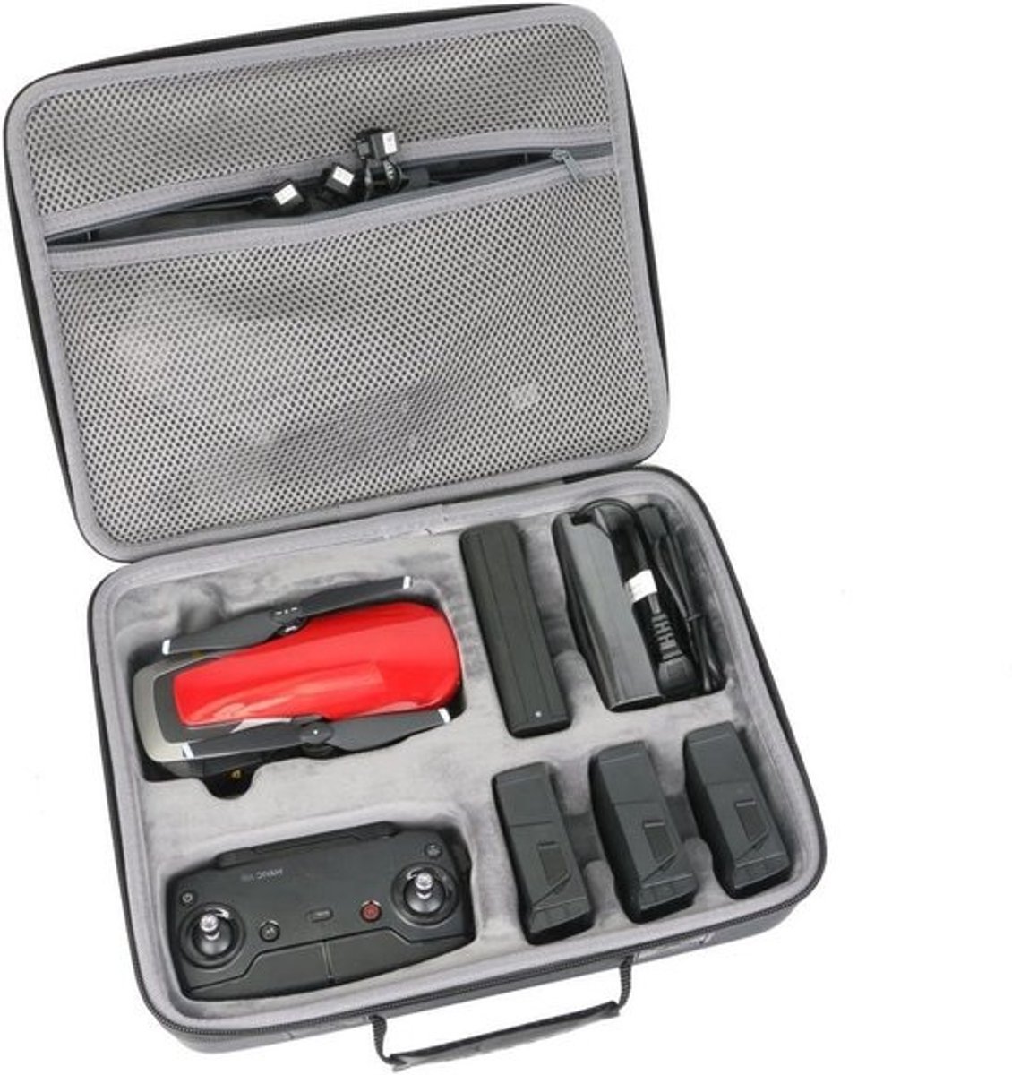Beschermhoes Drone - Reis etui - Drone Transport - Harde Schokbestendige Koffer - 36 x 30 x 10 cm - Zwart