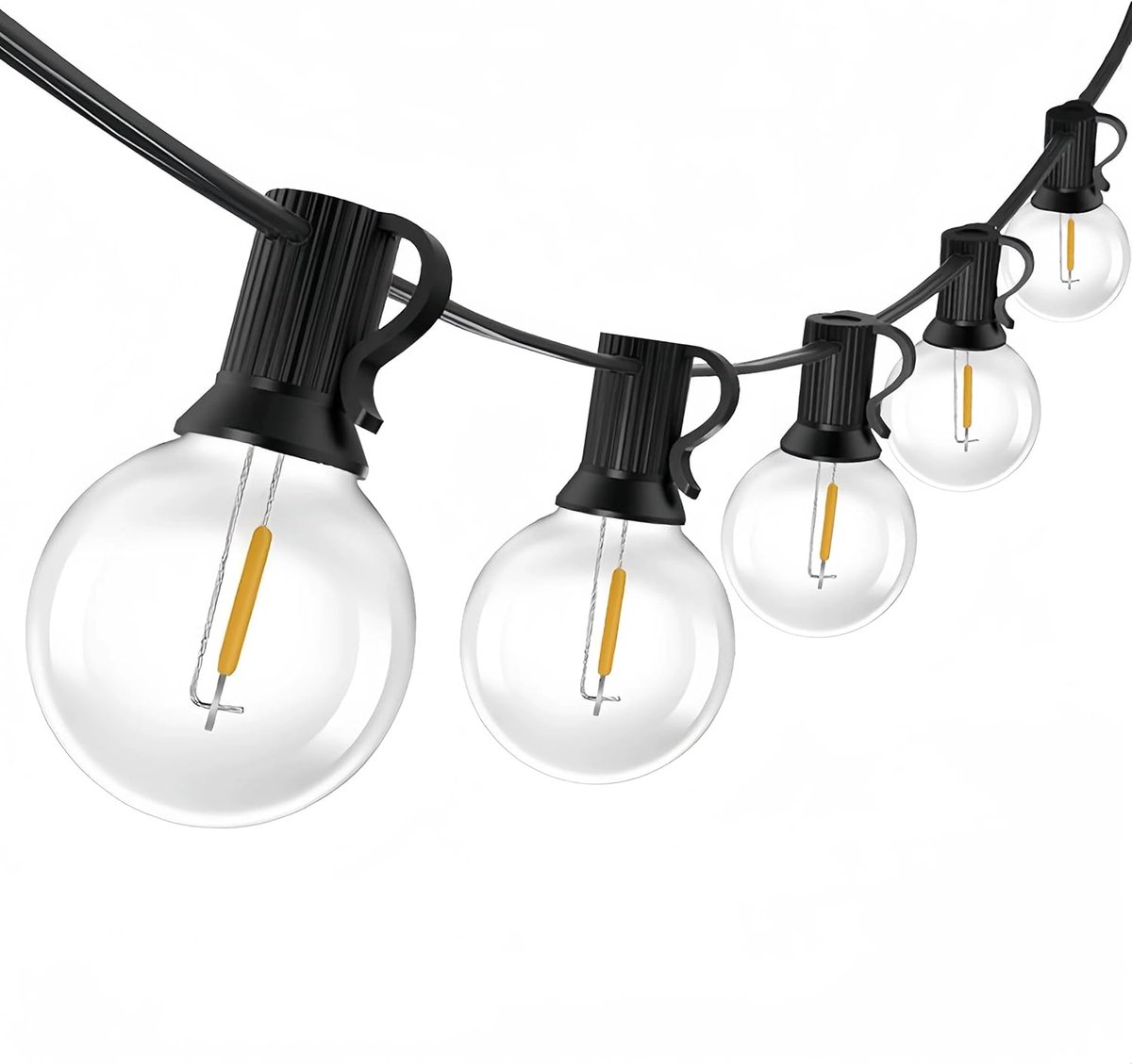 Lichtsnoer 15m - G40 - IP44 Waterdicht - Warmwit - Voor Buiten