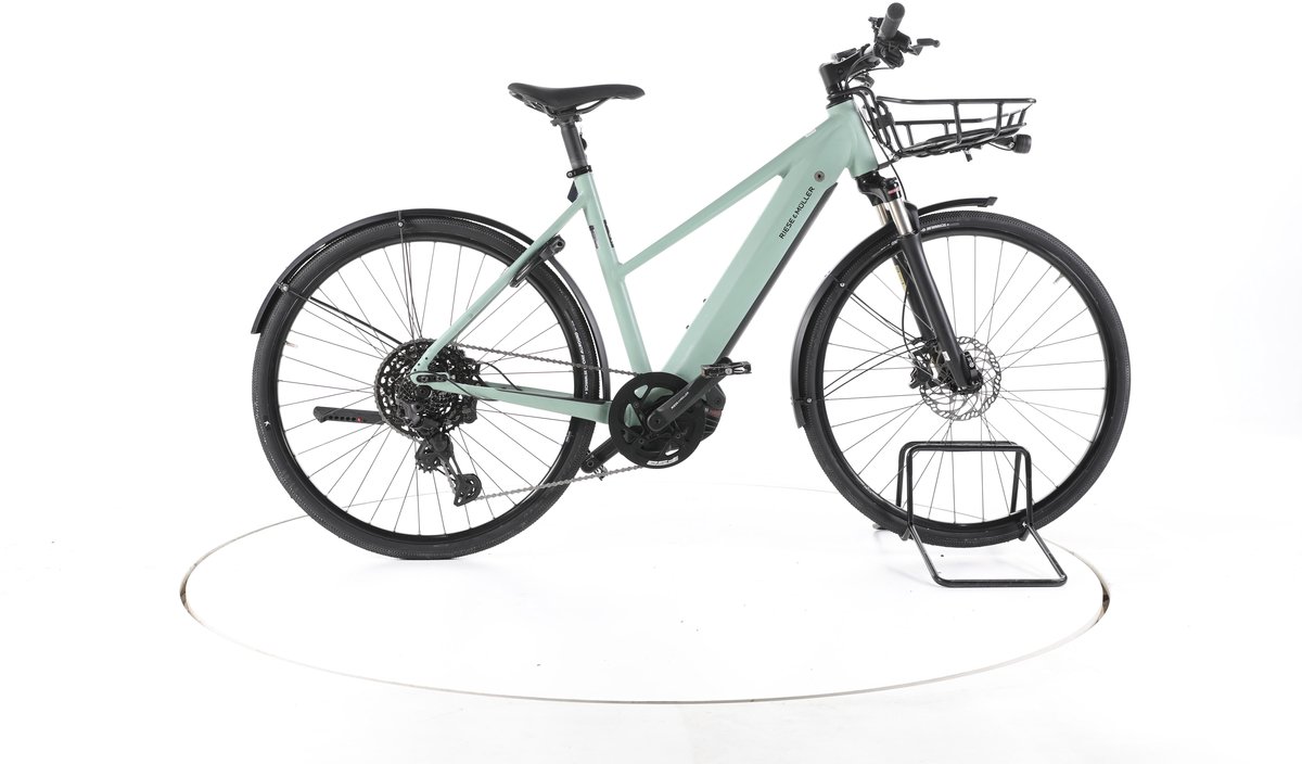 Riese & Müller Roadster Elektrische trekkingfiets Bosch Accu 625Wh 28" groen Pro