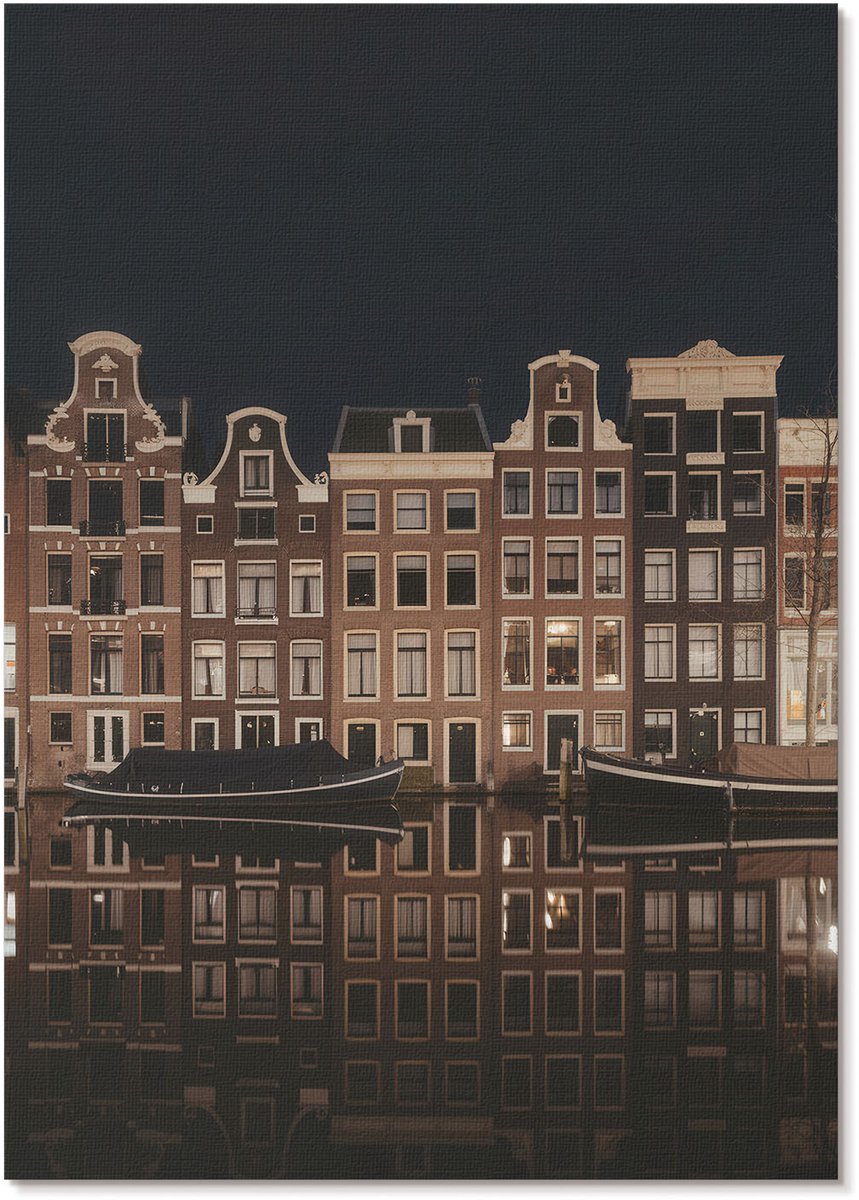 Tulup Polycanvas Wandposter - Stadskanaal, Fotografie - A4 - Bruin Wandposter - Rechthoek - Canvasposter - Woonkamer, Slaapkamer, Kantoor - Klassiek
