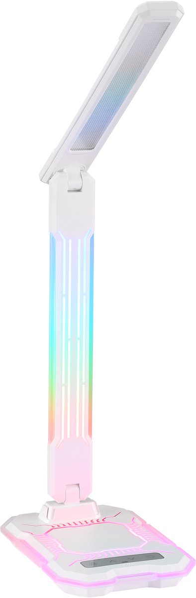 Brilliant Cyberglow - Tafellamp - LED 9W - 720lm - RGB - CCT - 3 steps dimbaar - USB - Wit — afbeelding 3