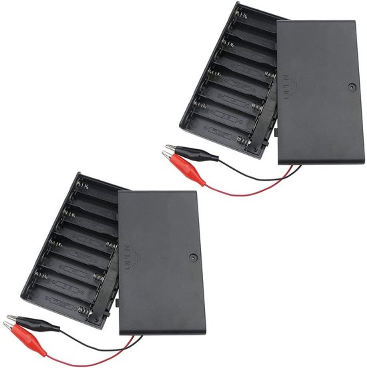 Allecto - Batterijhouder - 2x 12V AA met Schakelaar - Handige oplossing - Inclusief