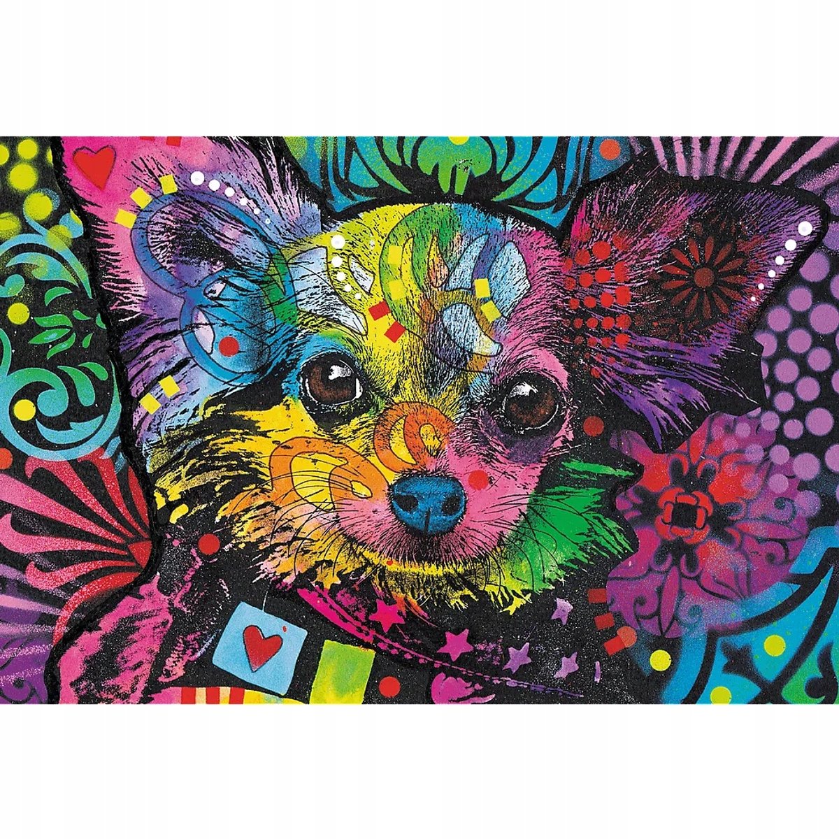 Houten Puzzel 500 Stukjes - Kleurrijke Puppy