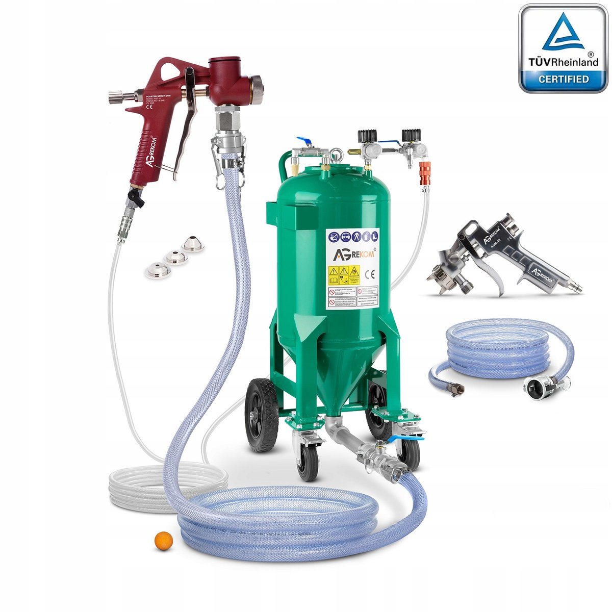 Merkloze Drukwatertank voor Verf, Pleister & Gips - 35L
