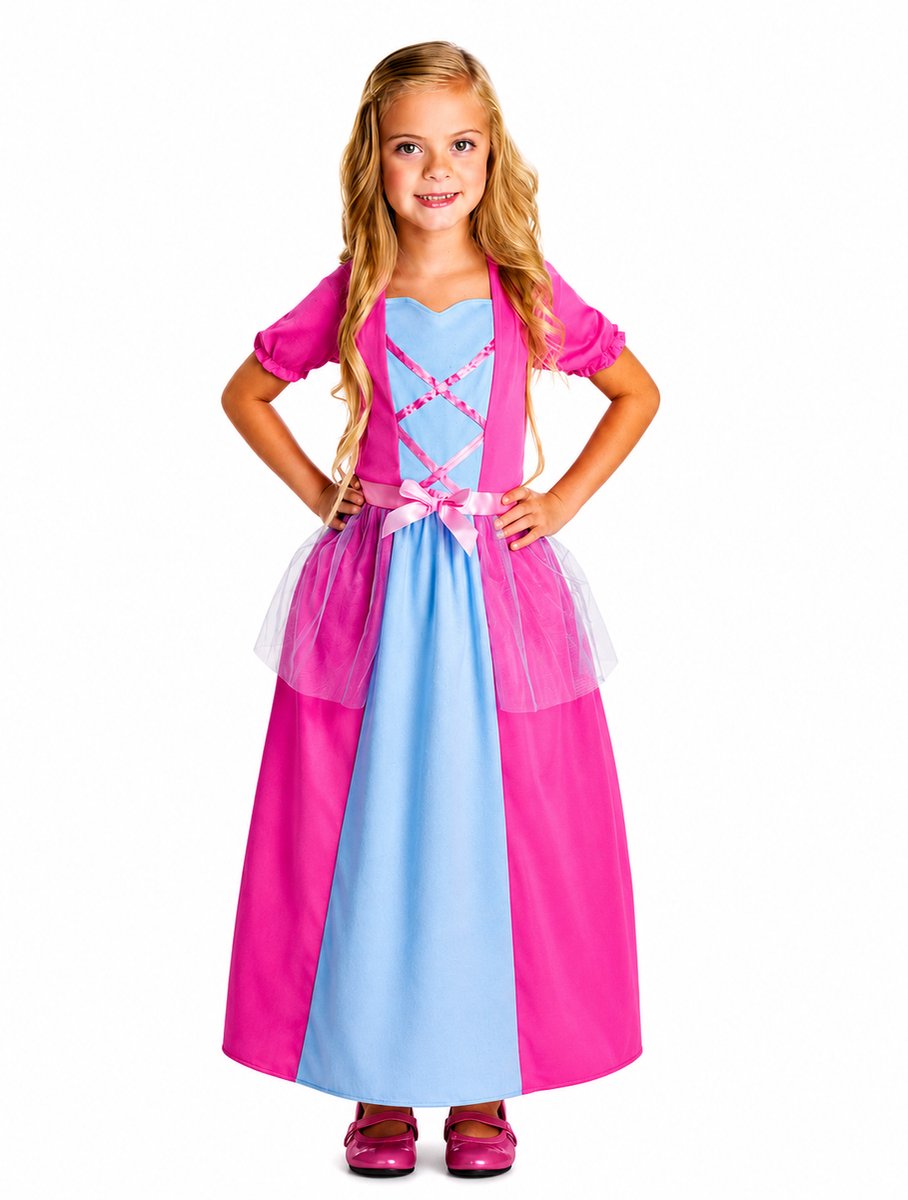 Goodmark - Princess - Maat 146 - 10-12 jaar - Verkleden - Carnaval - Roze