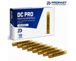 PROFAST - DC PRO - Glascapsules - 10 STUKS M8- Volledige ETA 1 certificering - Extreem belastbaar