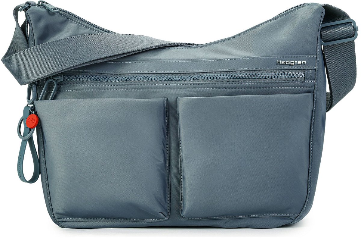 Hedgren schoudertas Inner City Alex Crossover + RFID Stormy Weather blauwgrijs