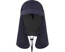 Snel drogende unisex baseballcap met UV-bescherming, afneembare nekclip en ademend ontwerp voor outdoor activiteiten