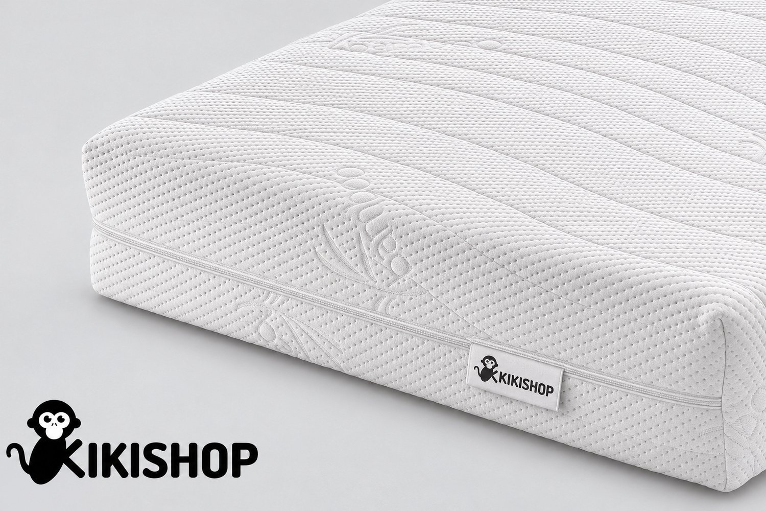 Kiki Shop Matras 60x210 cm - 12 cm - Polyether Schuim - Wasbare Hoes