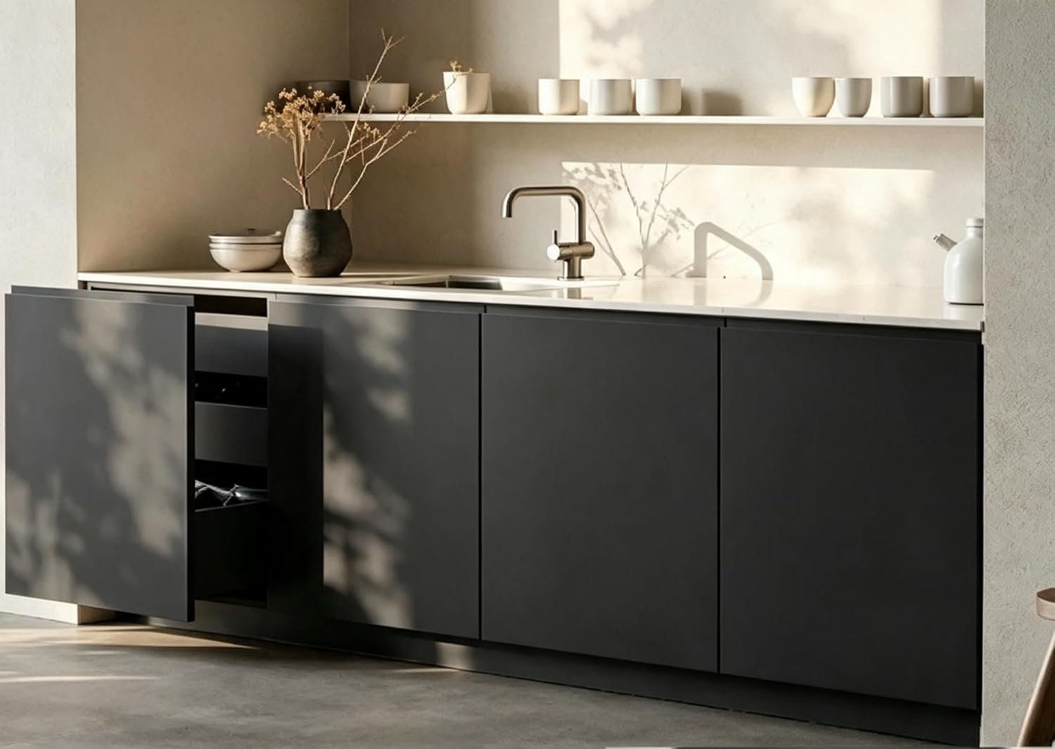 Plakfolie keuken mat 40x500cm - zelfklevend pvc - waterdicht en vuilafstotend - ideaal voor kasten en muren - ServiceTopper