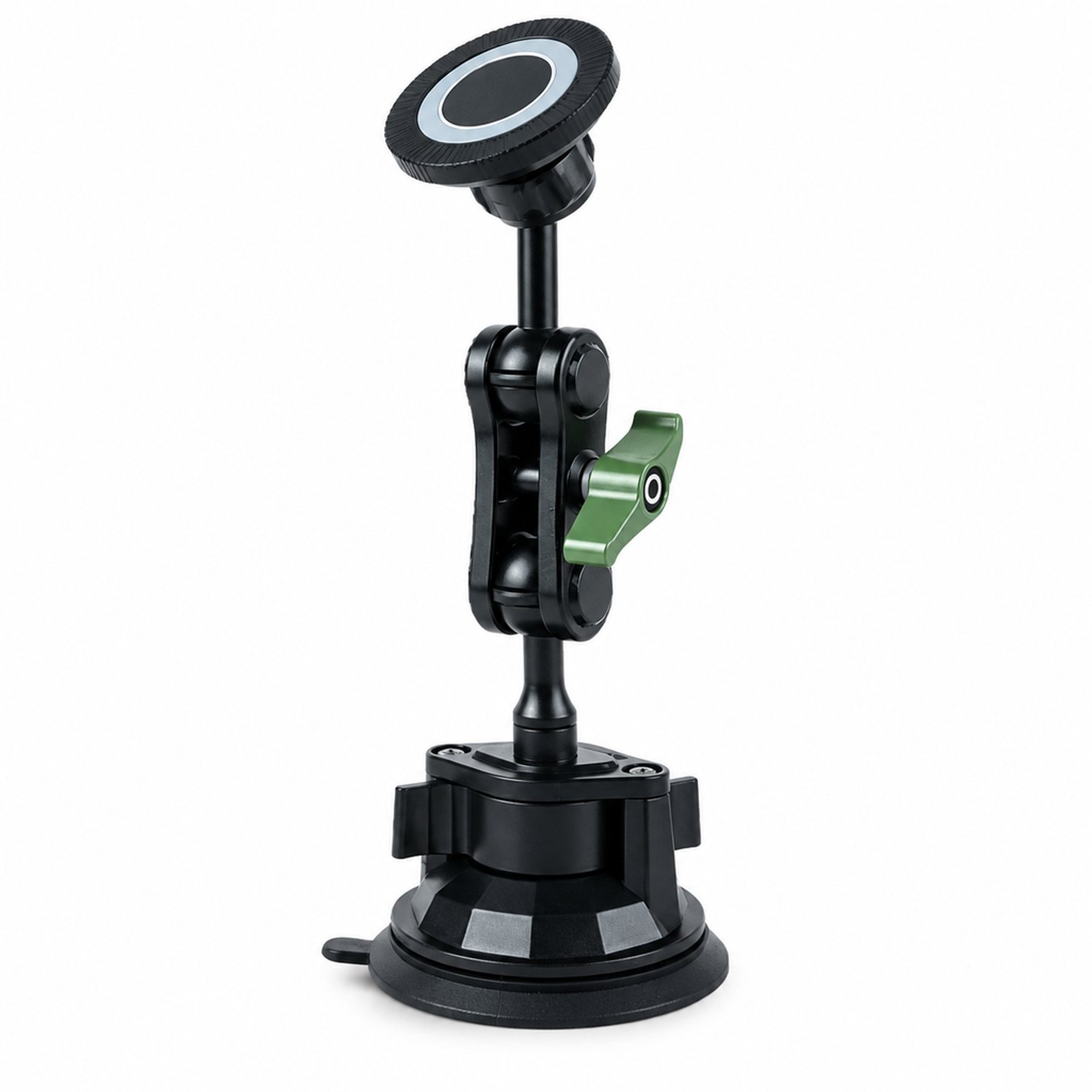 Magnetische telefoonhouder voor in de auto met zuignapvoet en verbindingsarm