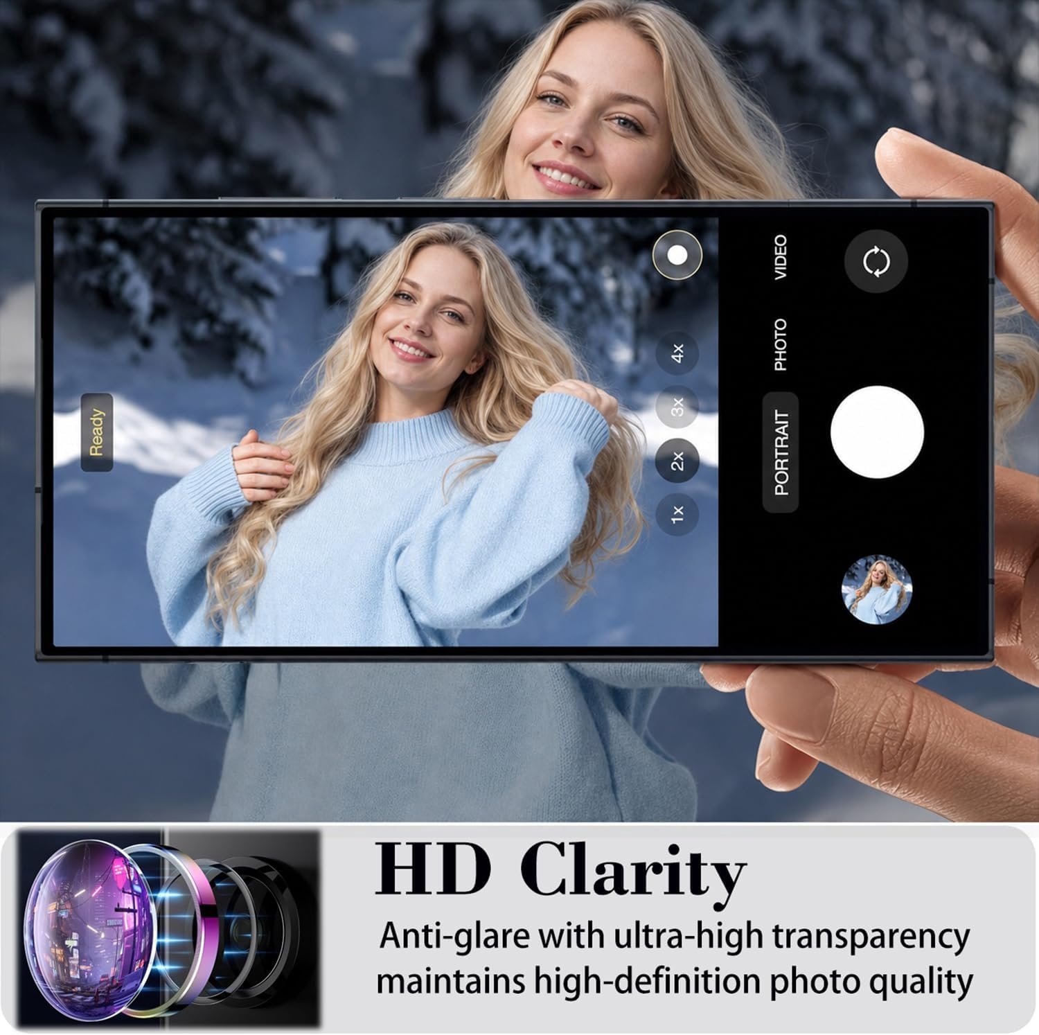 Camera lens beschermer - voor Samsung Galaxy Z Fold 8 Ultra - paars - helder en vervormingsvrij - ServiceTopper