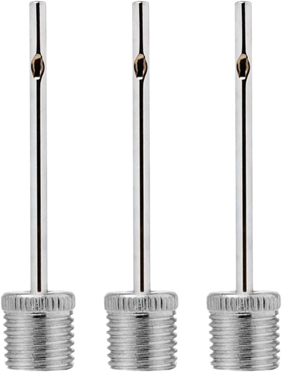 3 Stuks Balpomp Opblaasbare Naald, Zijgat Luchtpompnaald, Sportbal Handmatige Pompnaald, Luchtpompnaald, Luchtpompnaald, Geschikt Voor Basketbal, Voetbal, Volleybal, Rugby, Enz.