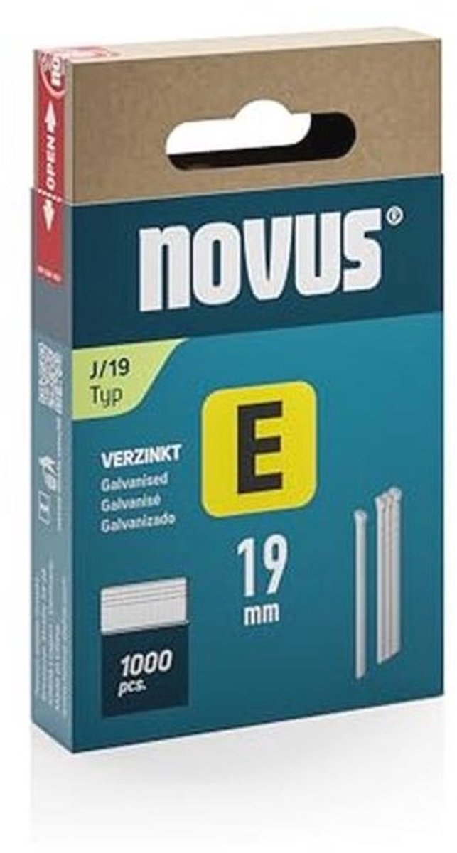 E-type J Nietjes Set 19 mm - Verzonken Staal met Kartonnen Verpakking