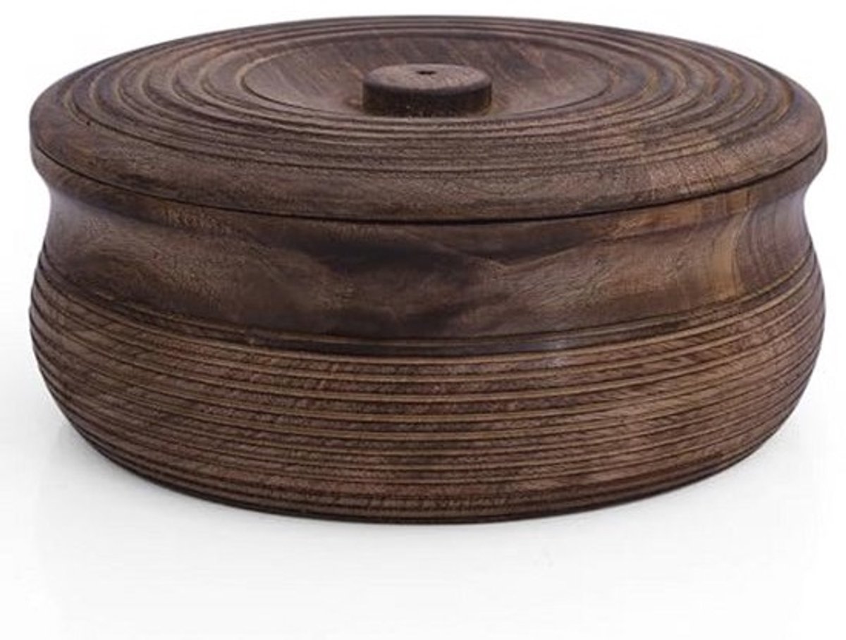 Handgemaakte Houten Tortilla Houder voor Warme Chapati en Roti – Duurzaam Servies voor Thuis
