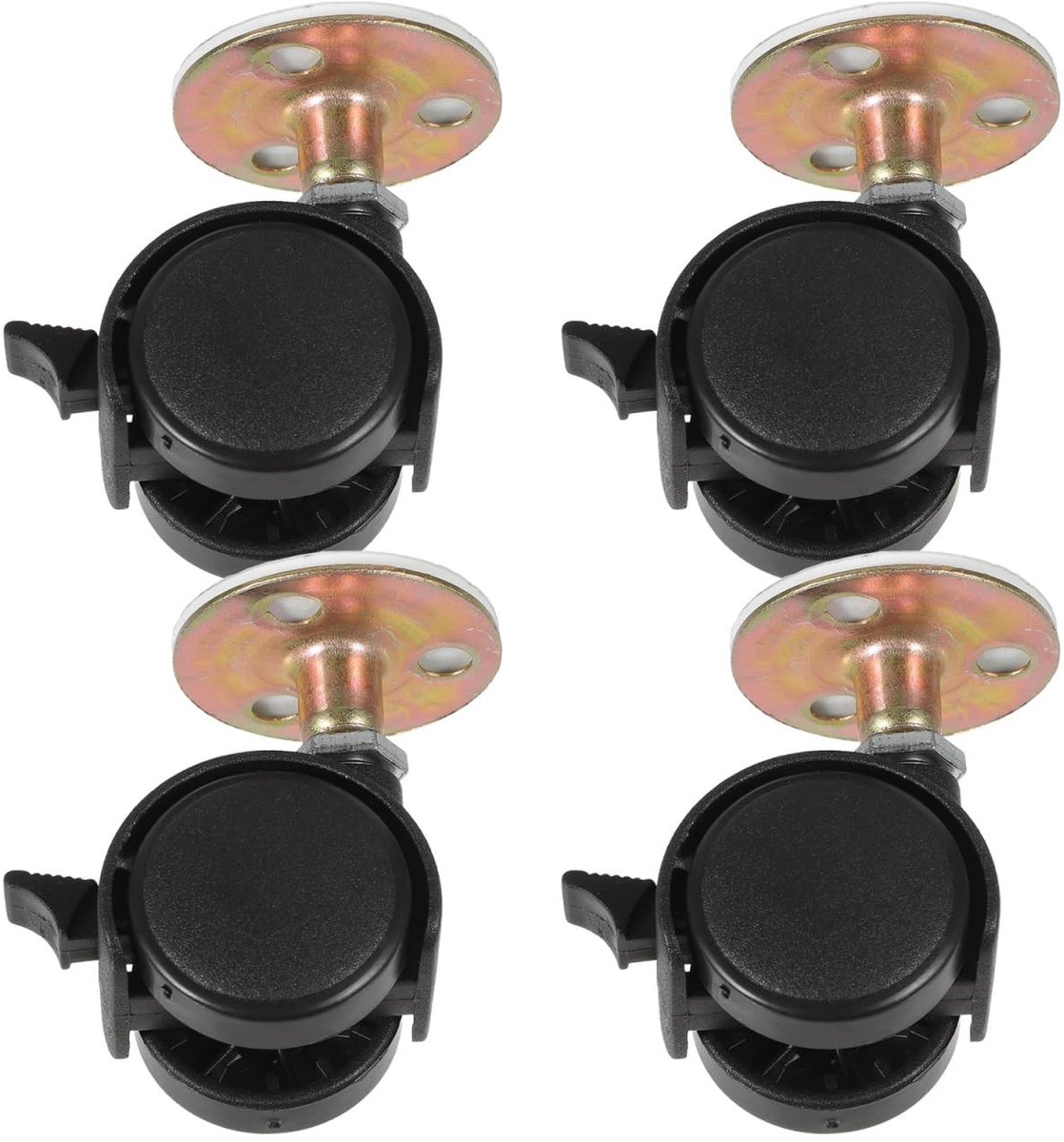 Set van 4 Mini Wielen met 360 Graden Rotatie, Zelfklevende Rollen voor Diverse Klussen, Ideaal voor Afvalbakprojecten en Meubelverplaatsing