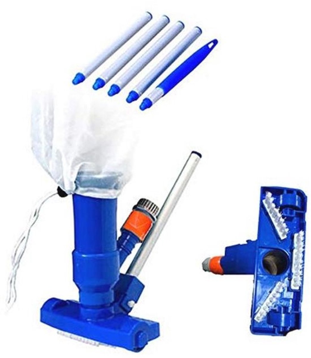 Decdeal Vacuum cleaner, swimming pool, precise vacuuming, with pool rod.