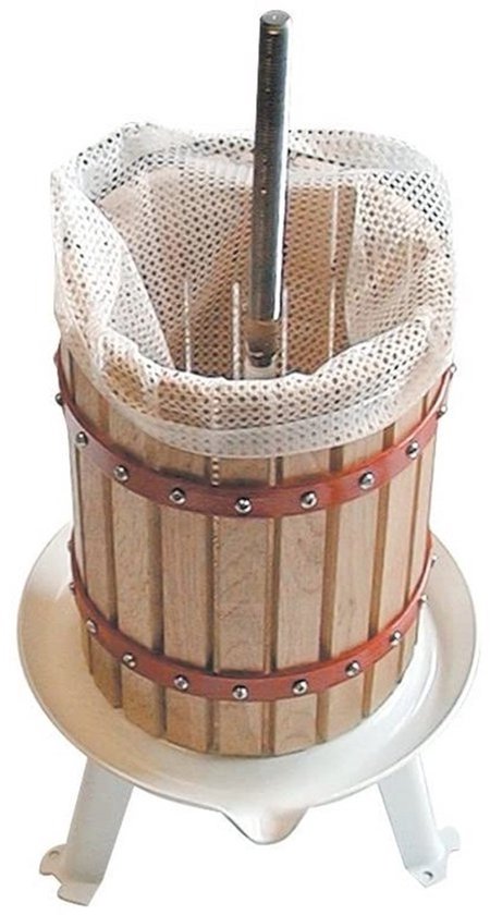XXL Sapcentrifuge 30 Liter van Amerikaanse Eik - Hoogwaardige Fruitpers ...