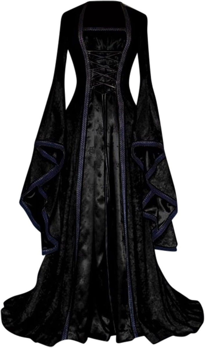 Cosplay kostuum dames middeleeuwse jurk anime carnaval Halloween gothic victoriaans kant set klassiek chique fluwelen gewaad maskers LARP A265