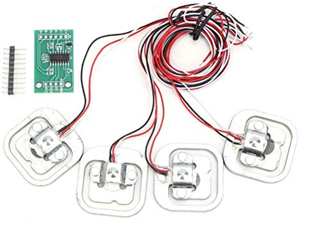 HX711 Module 4 Stks Persoonlijke 50Kg Half-brug Strain Weegingssensor Set