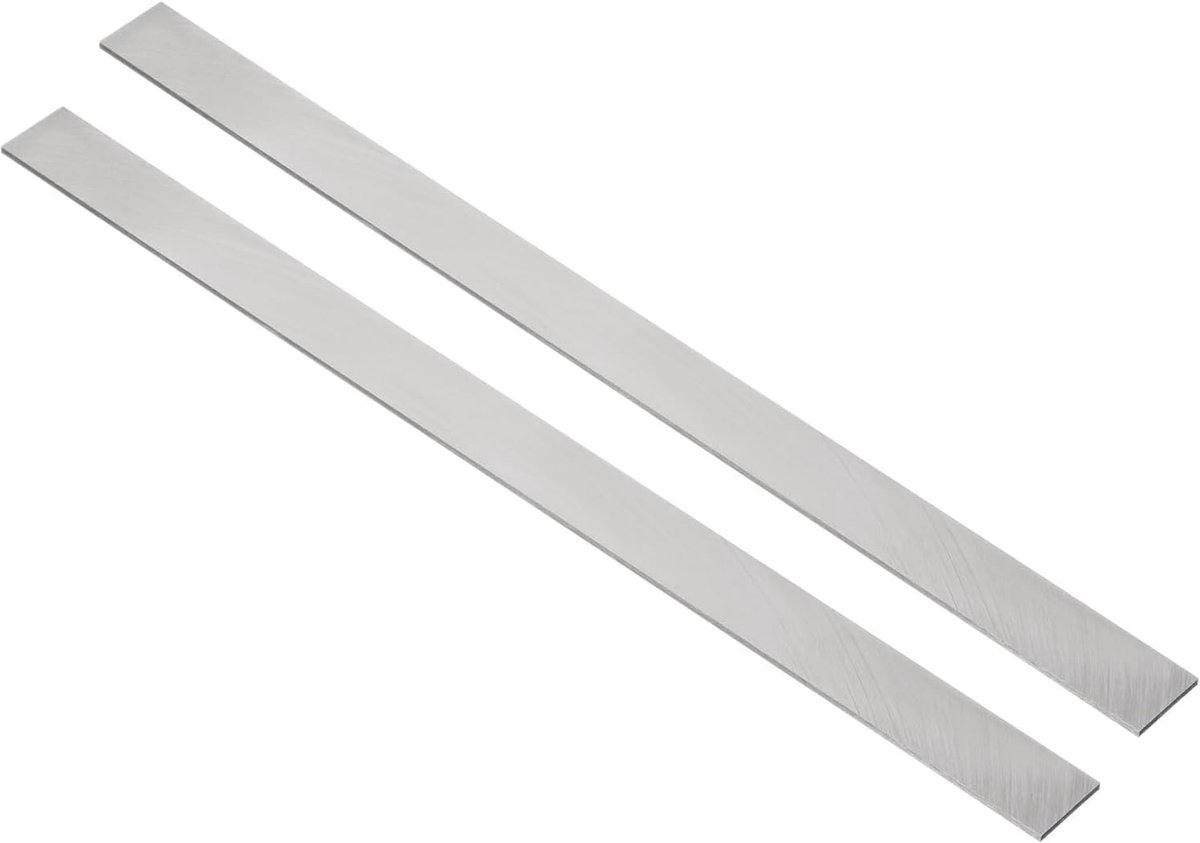 2 mm x 20 mm x 300 mm, vierkant draaimachieedschap, HSS (hogesnelheidsstaal) rechthoekige frees om te frezen, 2 stuks