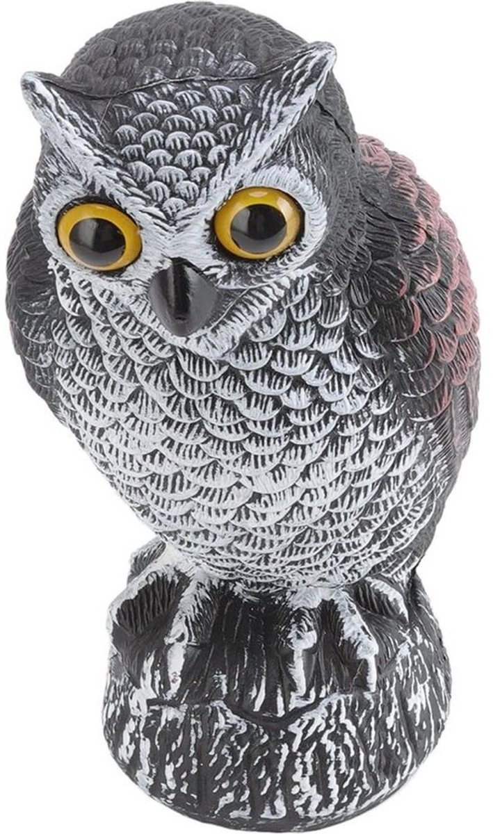 Uil Vogelafschrikmiddel - Tuin Plastic Uilen - Vogels Weg Houden - Waterdichte Zonnebrandcrème - Uil Vogels Weg Jagen - Nep Uil Vogels - Schrik Vogels Weg .