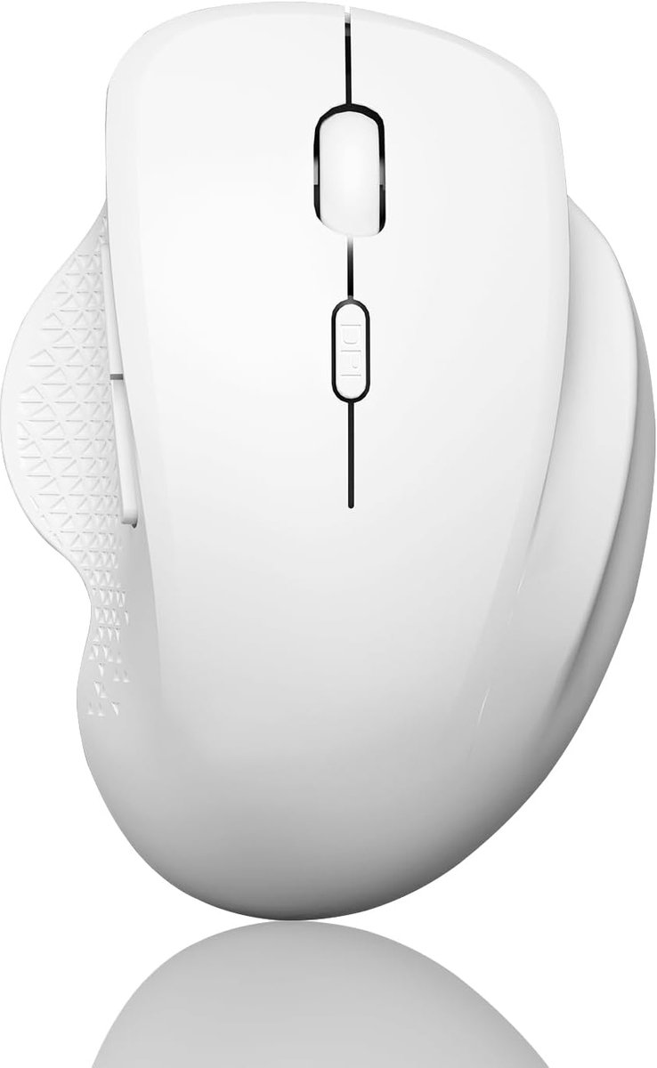 G09 Bluetooth Muis, USB C Oplaadbare Draadloze muis,Wit