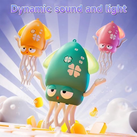 Magische Dansende Octopus - Slimme Obstakel Ontwijkende Robot met LED Lichtshow en Muziek - USB Oplaadbare Kruipende Octopus voor Baby's (Buiktijd) - Elektronisch Beweegbaar Speelgoed - Interactief Cadeau voor Kinderen vanaf 3 Jaar — afbeelding 3