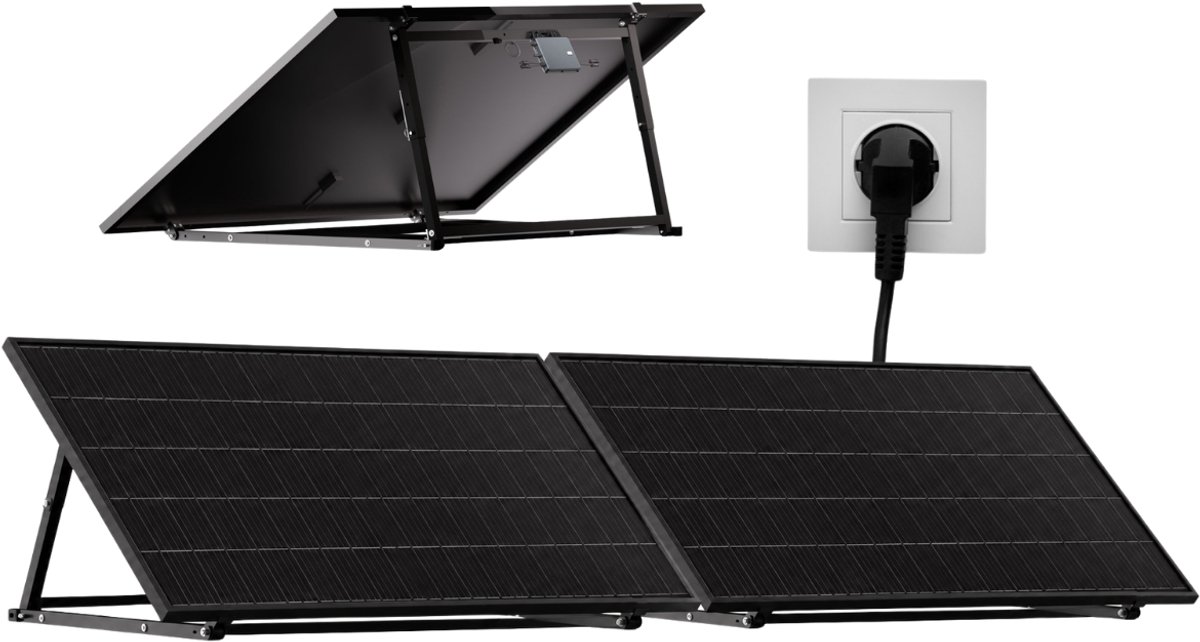 TSUN - Zonnepanelen met stekker - 800 watt - compleet met montage set - overal toepasbaar - inclusief wifi - direct in stopcontact