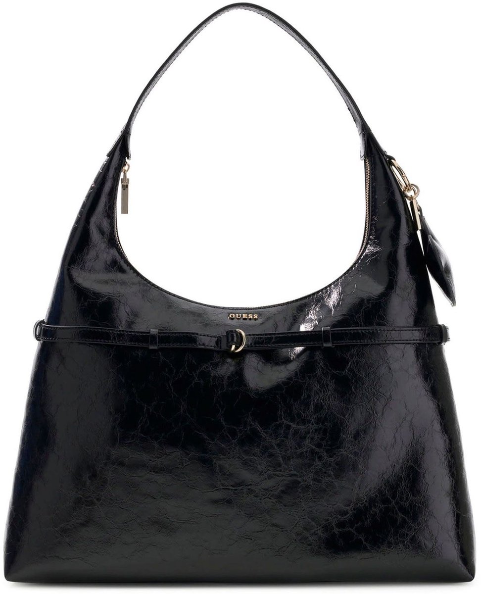 GUESS schoudertas Taylor Hobo Black zwart