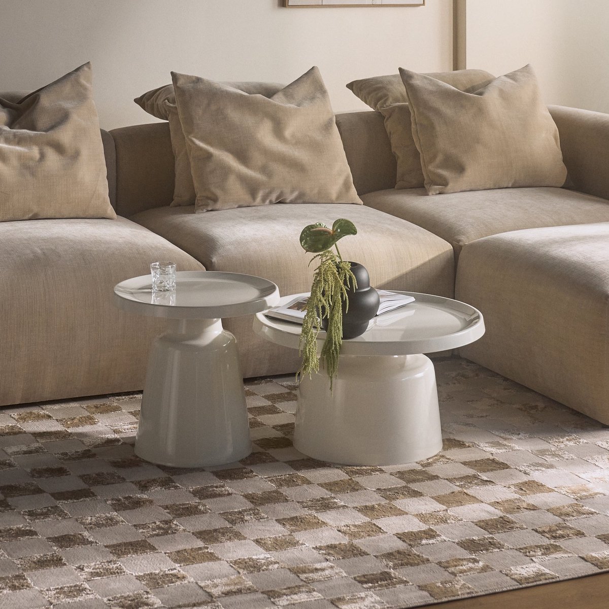 Selsey Brin – Salontafelset, crème, 70 cm