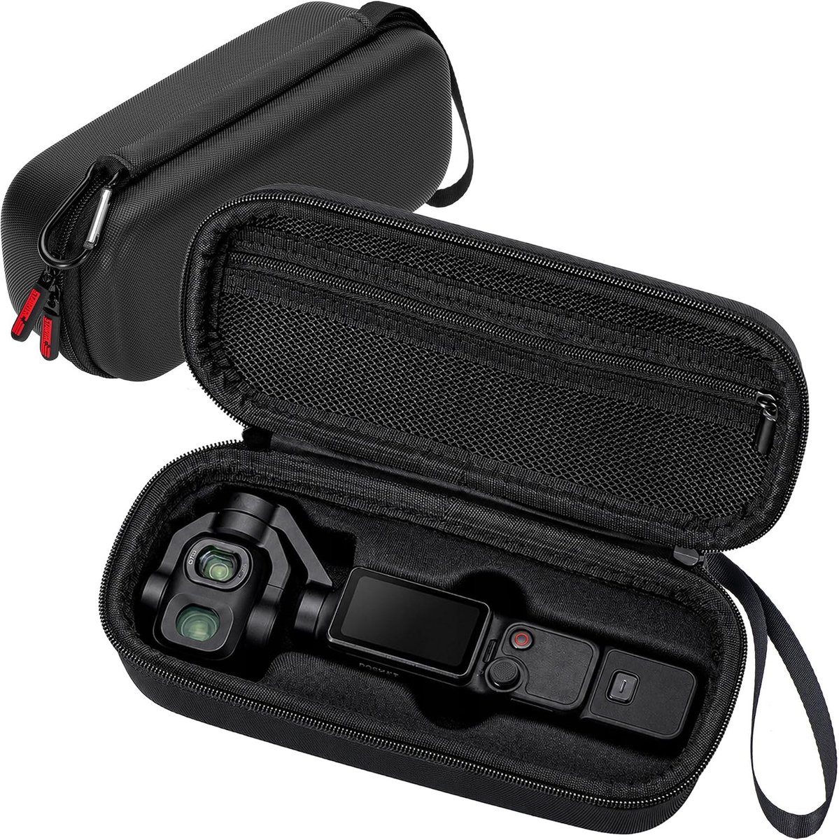 Pocket 4 Pro Transporttas Draagbare Harde Reistas PU Shell Beschermhoes voor DJI Osmo Pocket 4 Pro Creator Combo Camera Schouderriem