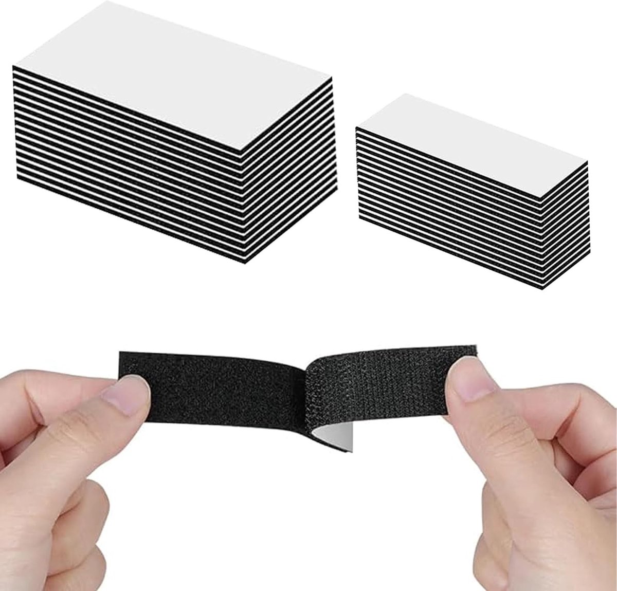 Dubbelzijdig plakband 20 stuks, 25 x 100 mm en 50 x 100 mm, ideaal voor meubels, decoratie en kantoor toepassingen