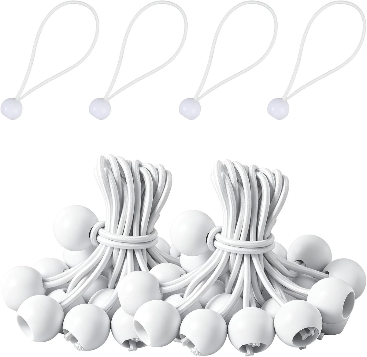 50 stuks Spanbandjes 15 cm, Wit