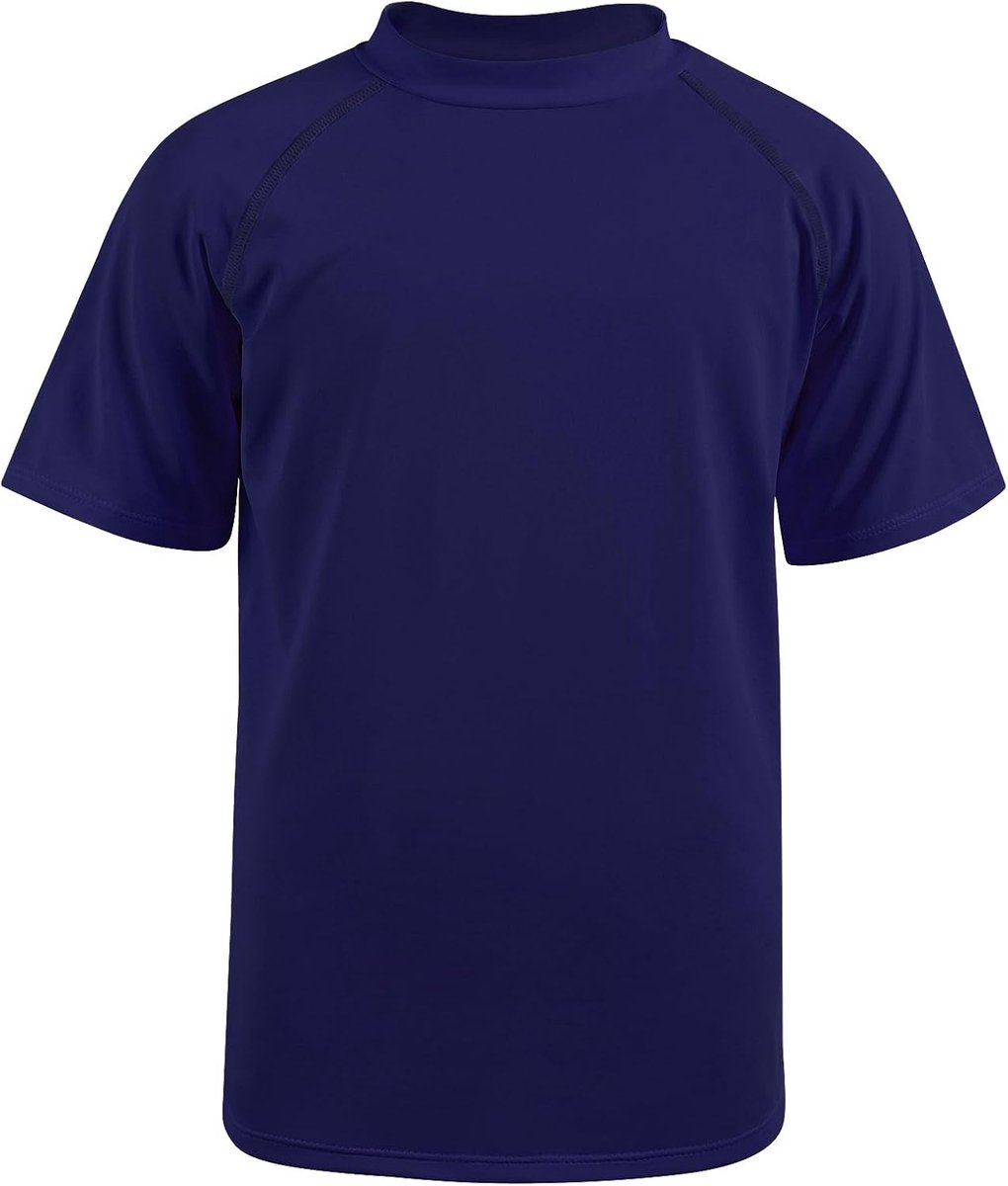 Zwempakken voor jongens, UPF50+, bescherming tegen de zon, huiduitslagbescherming, zwemkleding met korte mouwen, sneldrogende zwemshirts, rashguard badmode voor lente, zomer, zwemmen en