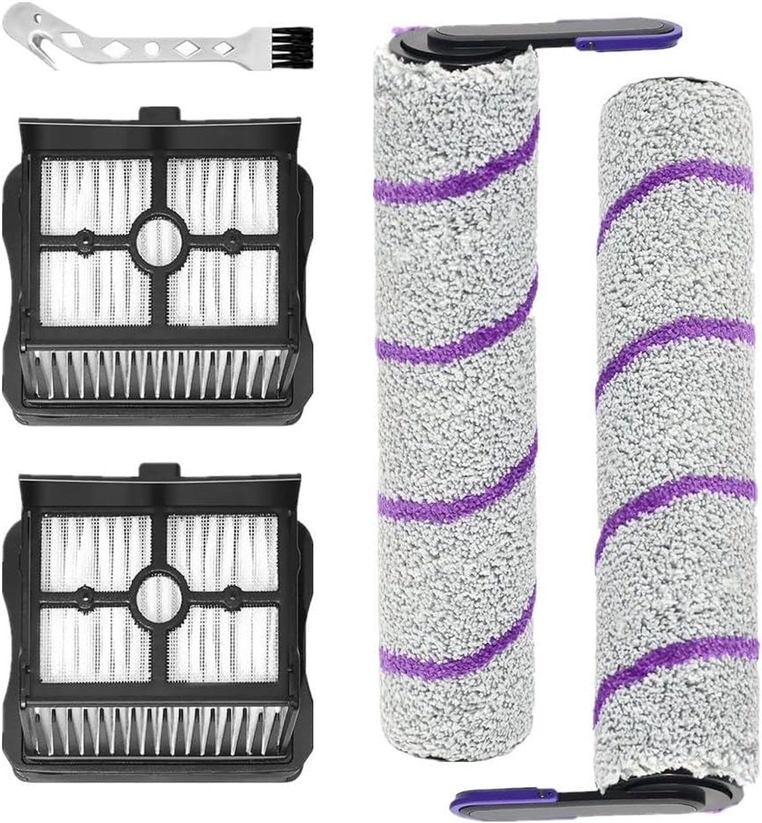 Reserveonderdelenset Compatible with Rowenta X-Clean 10, Compatible with Narwal S20 Pro accessoires, nat- en droogzuiger