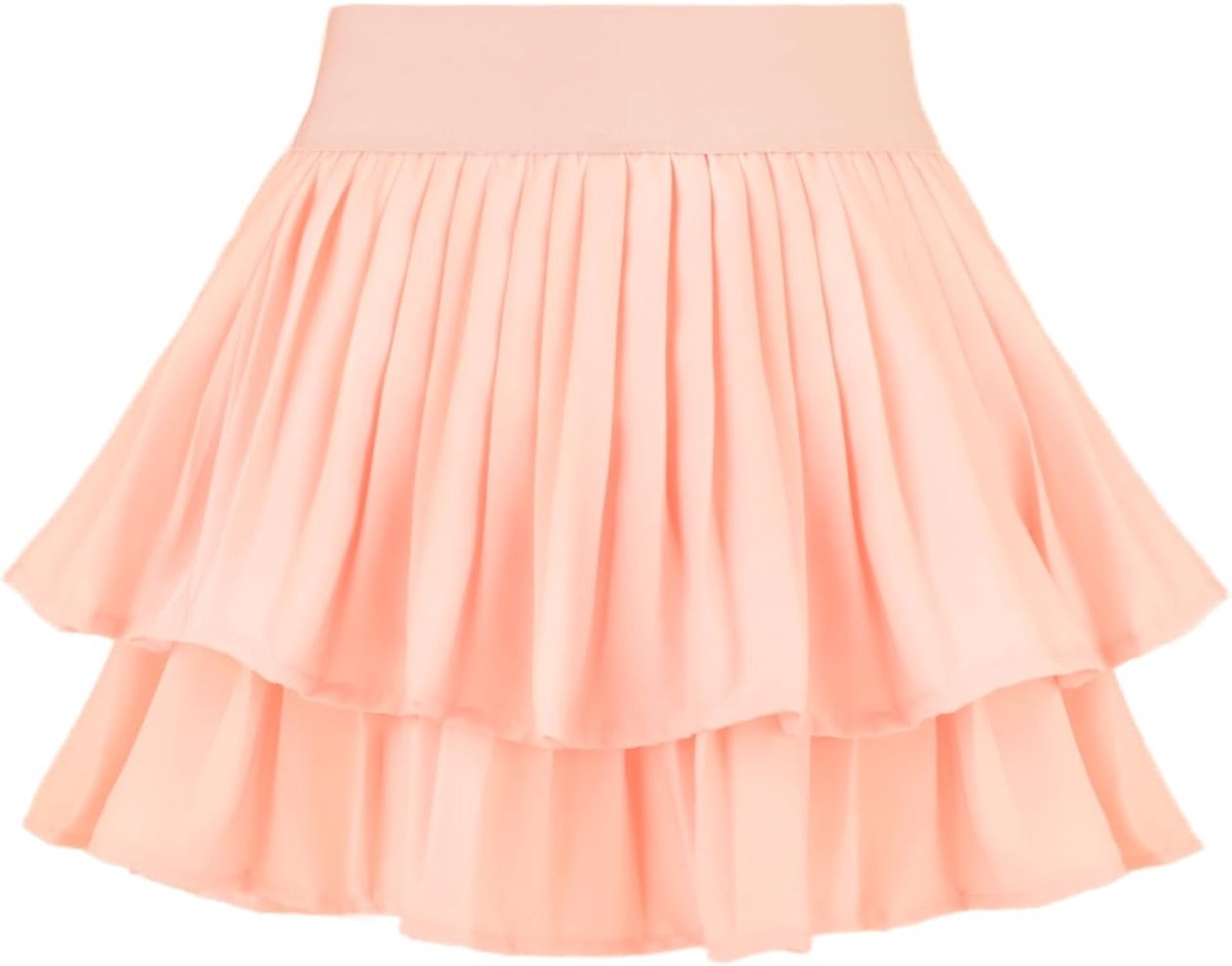 Tennisrok voor meisjes, sportrok met broek eronder, hoge taille, plooirok, golf, skorts met zak, minirok, casual zomerrok voor meisjes