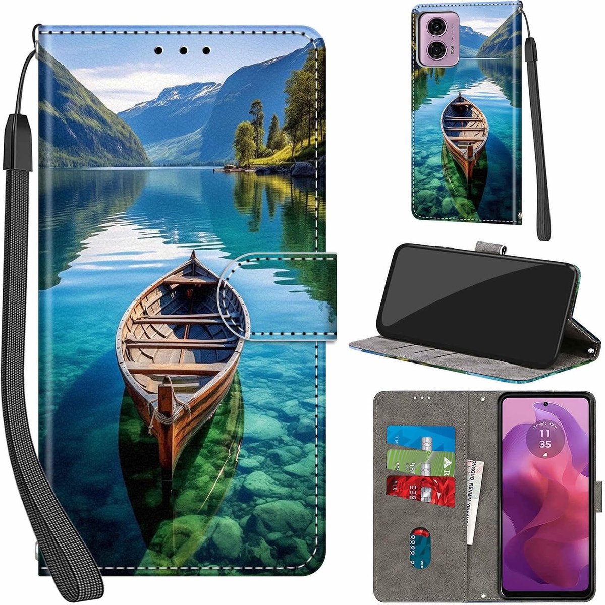 Hoesje voor Motorola Moto G04/G24, De boot